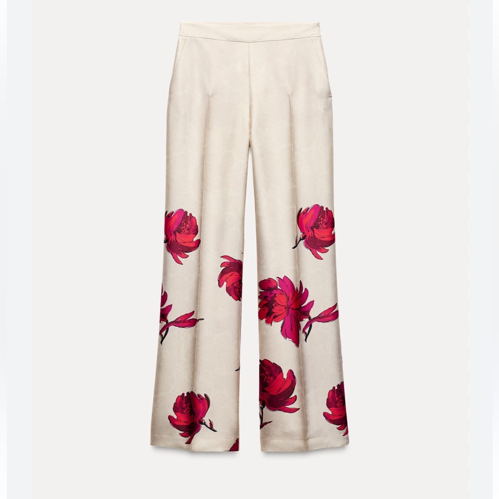 Floral Women's Pants - Picture 2 of 6